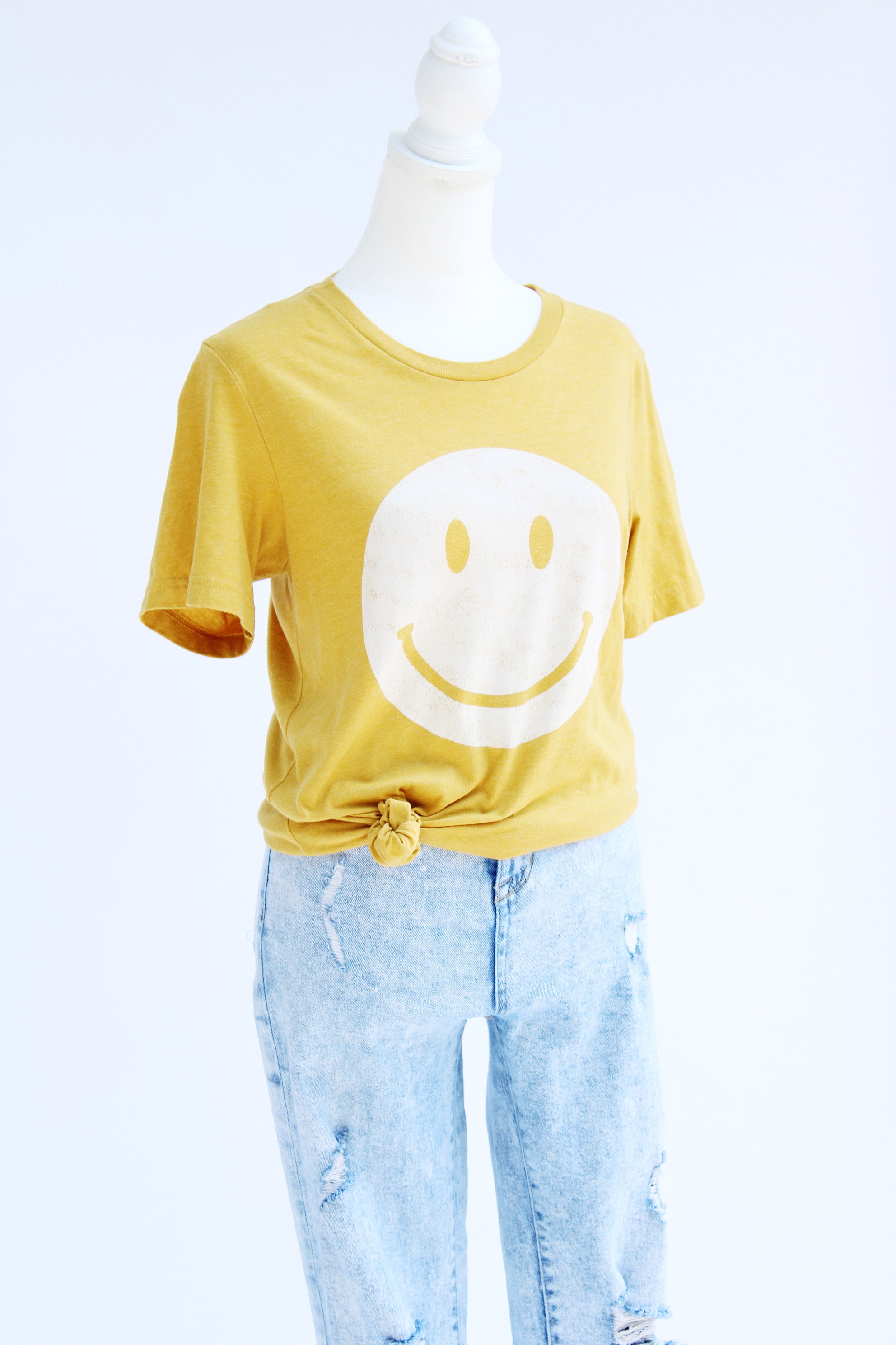 Sunshine Yellow Smiley Tee Shirt