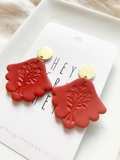 The Red Prairie Earrings