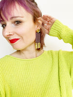 Load image into Gallery viewer, The Checkerboard Glamour Earrings
