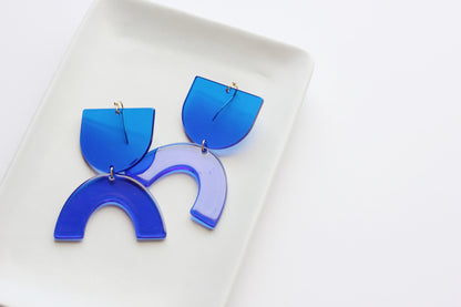 The Babe Earring in Cobalt