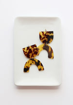 Load image into Gallery viewer, The Babe Earring in Amber Tortoise Shell

