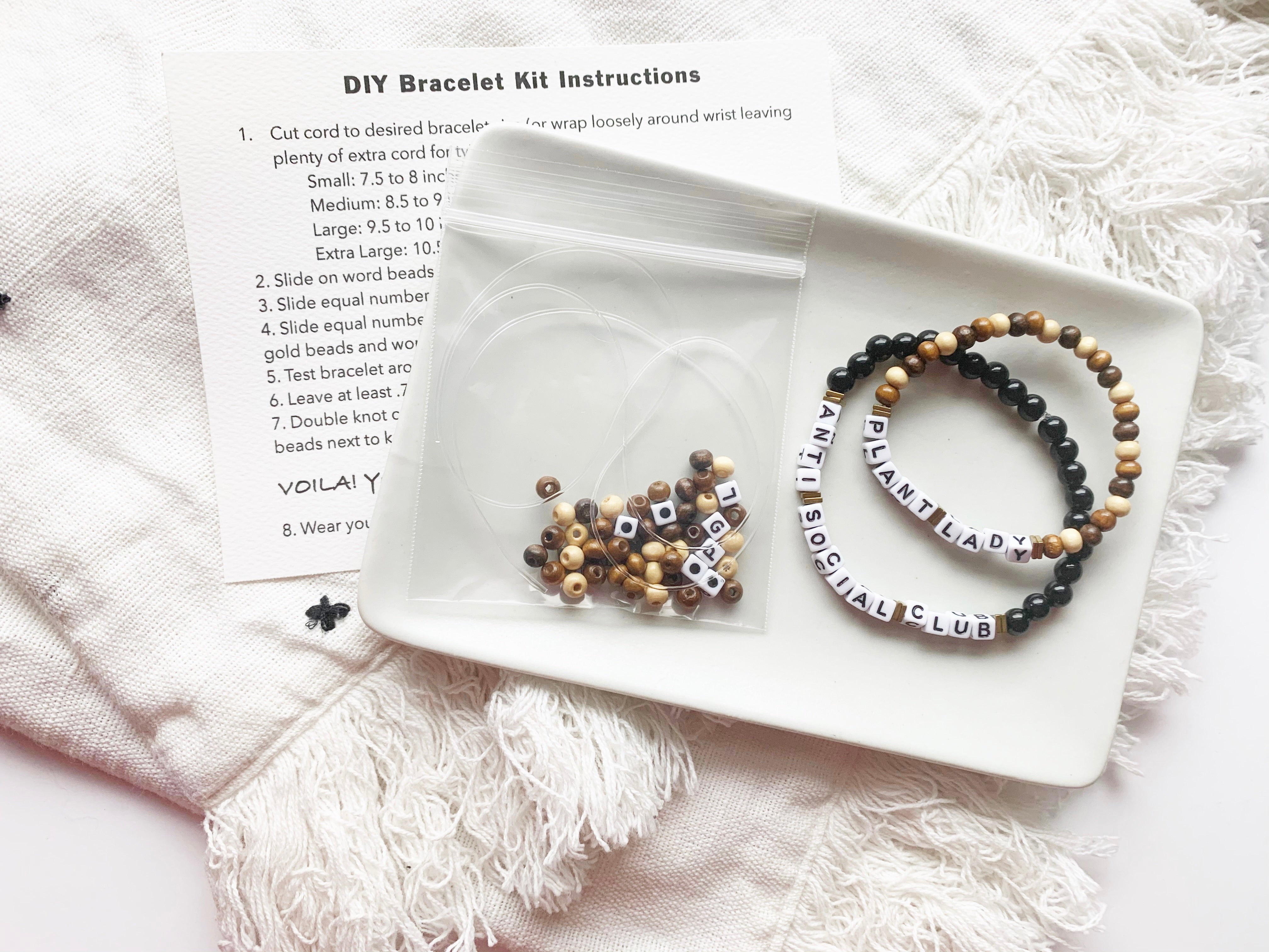 DIY Word Bracelet Kits